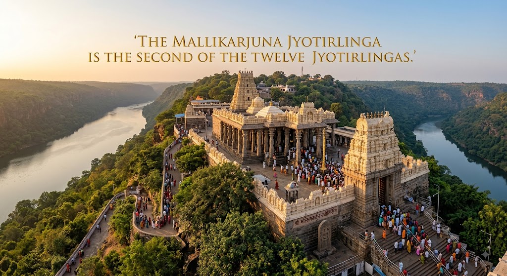 The Mallikarjuna Jyotirlinga is the second of the twelve Jyotirlingas